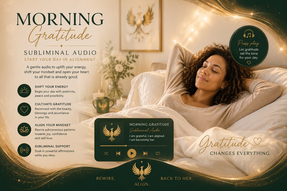 Morning Gratitude subliminal audio